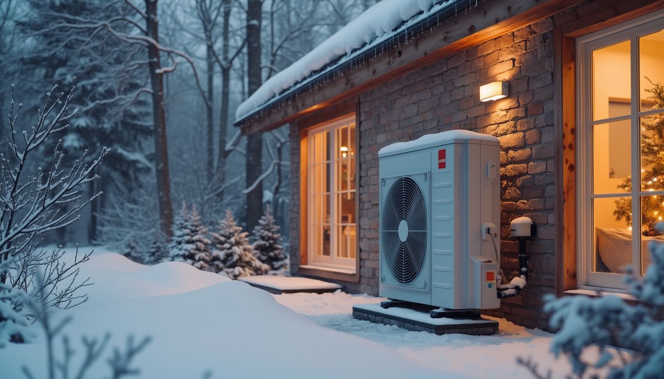 Bild: Klimaanlage in Winterlandschaft